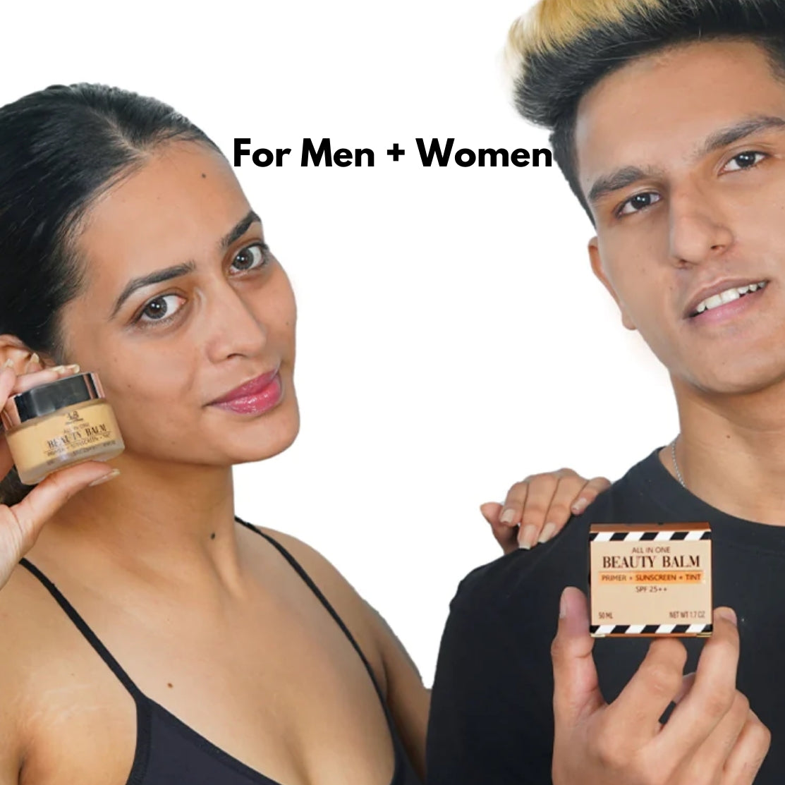 Model representing our product beauty balm - Old Product Image