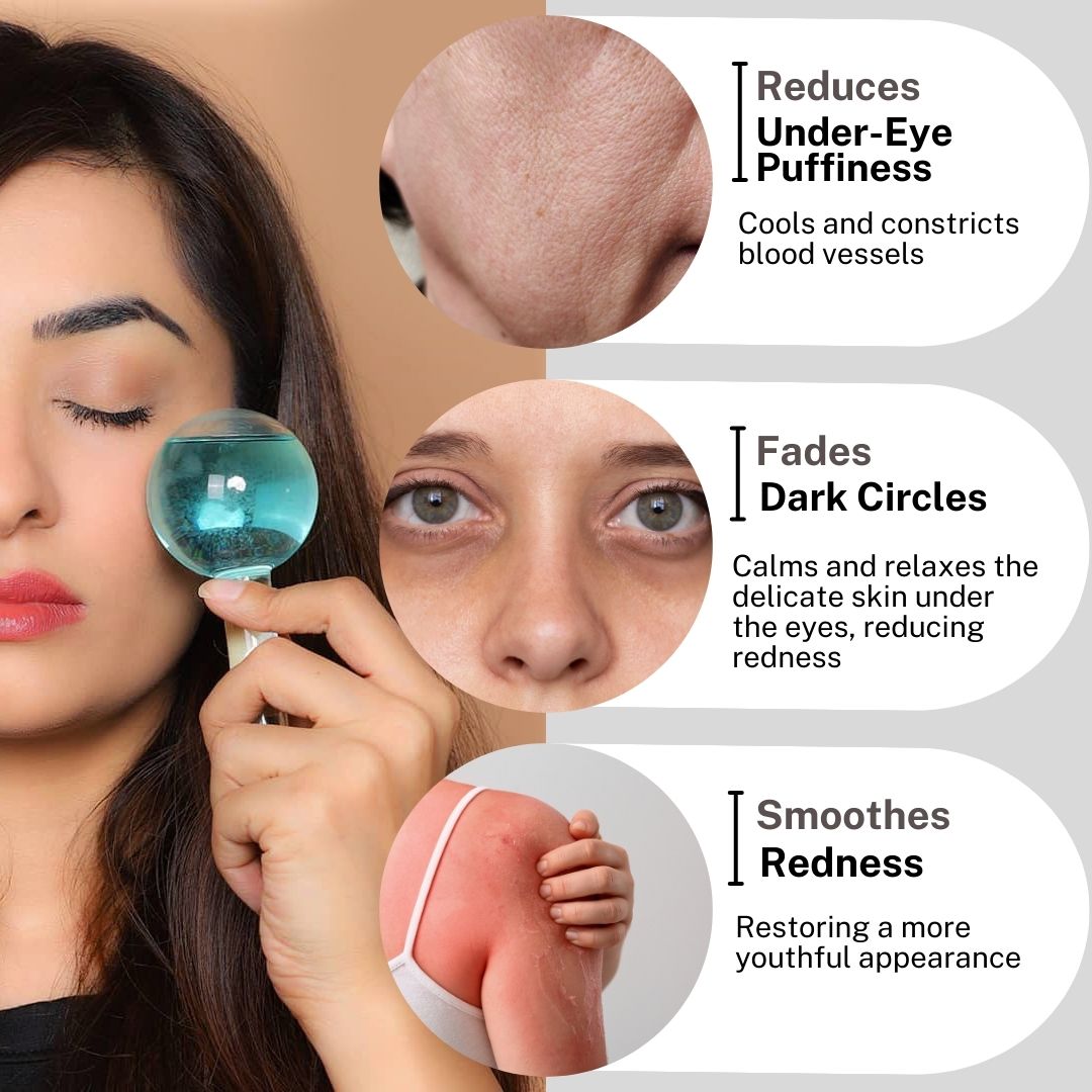 Blue Ice Globes For Face Massage by HOB India
