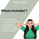 Dark circle face yoga online program by Vibhuti Arora for glow and free