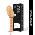 Dry brush or brushing best holistic skicare for lymphatic drainage massage at home for smooth skin, reduce hair ingrowth, keratosis pilaris, cellulite, blood circulation. Ideal for dry skin, and for smooth arms and legs. Naturally without the use of chemicals like Glycolic acid from the ordinary brand. Real genuine bristles and long wooden handel easy to use.