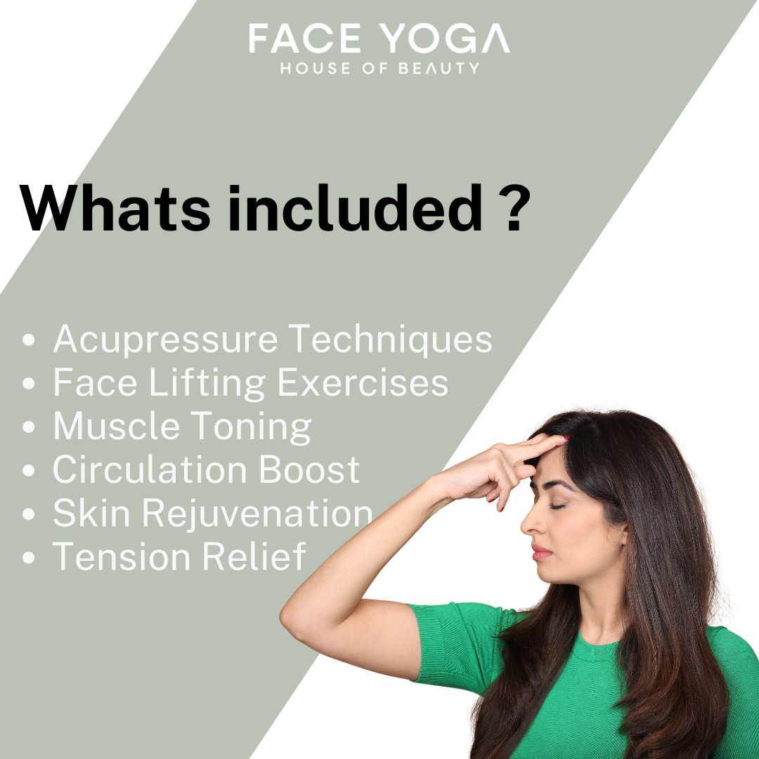 Face yoga for face lifting, acupressure points, and dull skin glow by Vibhuti Arora House of Beauty face massage videos