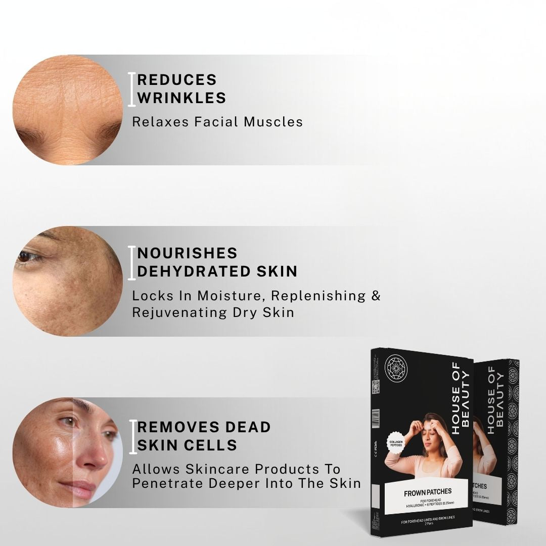 frown patches benefits reduce wrinkles relax facial muscles hydrate skin and remove dead skin cells