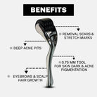 House Of Beauty India Face Tools 0.75mm Derma Roller Face Yoga gym Vibhuti Arora facegym Jade roller Guasha skingym Guasha Teacher Training Learn Yoga certified FaceTools Make up Anti ageing 0.75mm Derma Roller