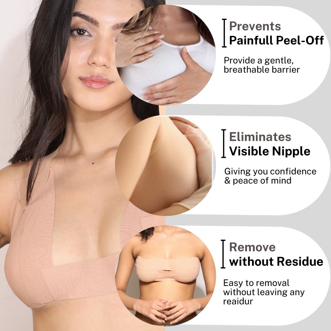 House Of Beauty India Body Tape Breast Lift/ Body Tape Face Yoga gym Vibhuti Arora facegym Jade roller Guasha skingym Guasha Teacher Training Learn Yoga certified FaceTools Make up Anti ageing Breast Lift/ Body Tape