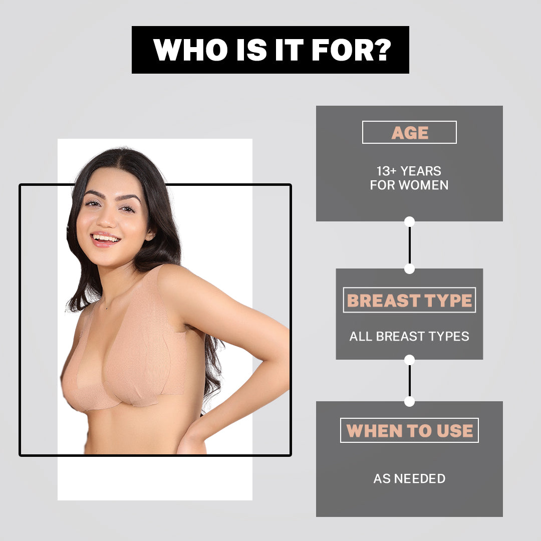 House Of Beauty India Body Tape Breast Lift/ Body Tape Face Yoga gym Vibhuti Arora facegym Jade roller Guasha skingym Guasha Teacher Training Learn Yoga certified FaceTools Make up Anti ageing Breast Lift/ Body Tape