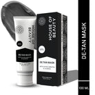 Tanned skin removal at home with House of beauty detan mask with skin whitening ingredients like alpha arbutin, to help correct uneven skin. Home treatment mask for acne, blemish and skin detox. Best before face yoga massage, better than Mamaearth Ubtan Face Mask, Minimalist Alpha Arbutin Mask, Dot & Key Clay Mask, and Plum Green Tea Mask. Featuring trending search terms like "best de-tan face mask in India," "skin lightening masks for summer," and "anti-acne clay mask with alpha arbutin, for bright glow