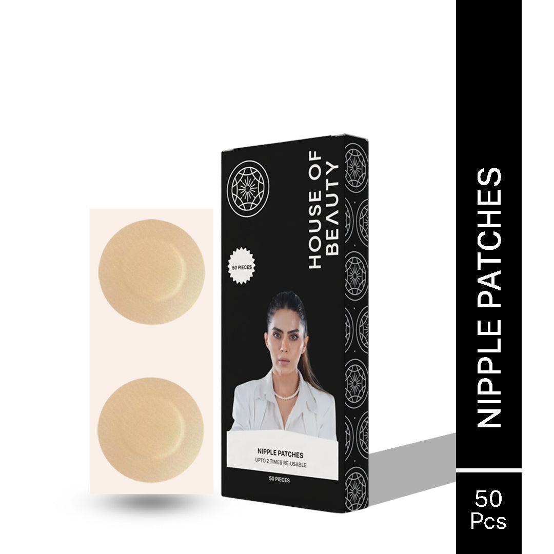 House Of Beauty India Body Tools Nipple Patches (Quantity - 50 Pieces Bra) Face Yoga gym Vibhuti Arora facegym Jade roller Guasha skingym Guasha Teacher Training Learn Yoga certified FaceTools Make up Anti ageing Nipple Patches (Quantity - 50 Pieces Bra)