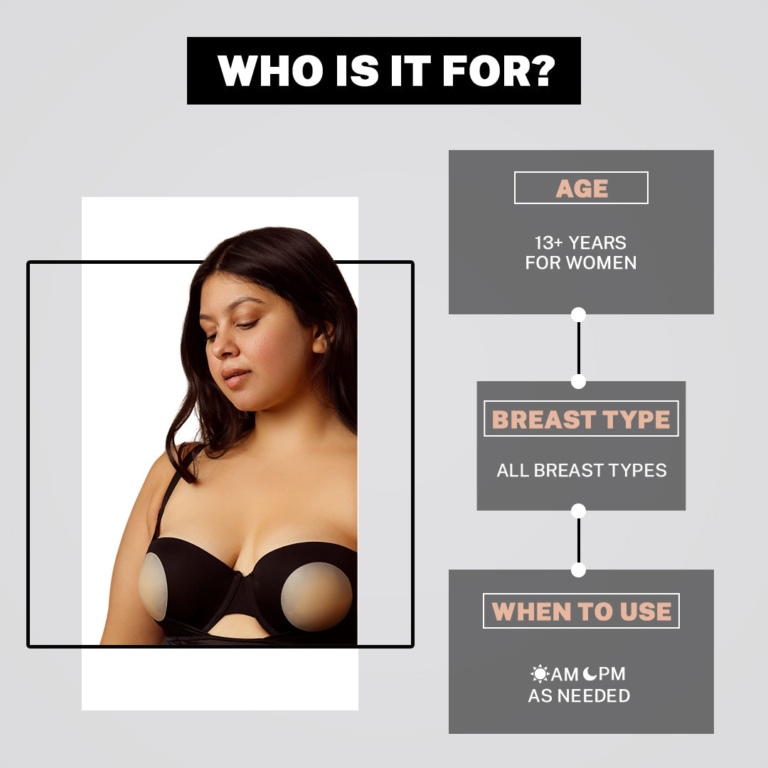 House Of Beauty India BodyCare Nippy Covers (Silicone Cover Medical Grade Bra) Face Yoga gym Vibhuti Arora facegym Jade roller Guasha skingym Guasha Teacher Training Learn Yoga certified FaceTools Make up Anti ageing Nippy Covers (Silicone Cover Medical Grade Bra)