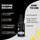 House of Beauty India Superfood Acne Oil Serum (30ml) a potent blend of tea tree oil, avocado oil, and vitamin E for clear, smooth, and acne free skin. Deep cleansing, anti-inflammatory, and antibacterial properties target acne at its root.