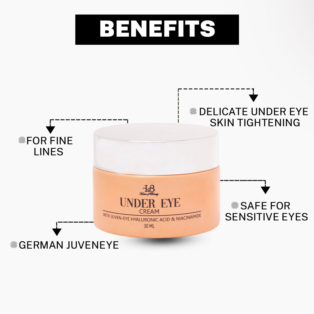 House Of Beauty India Lotion & Moisturizer Under Eye Cream (30ml) Face Yoga gym Vibhuti Arora facegym Jade roller Guasha skingym Guasha Teacher Training Learn Yoga certified FaceTools Make up Anti ageing Under Eye Cream (30ml)