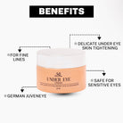 House Of Beauty India Lotion & Moisturizer Under Eye Cream (30ml) Face Yoga gym Vibhuti Arora facegym Jade roller Guasha skingym Guasha Teacher Training Learn Yoga certified FaceTools Make up Anti ageing Under Eye Cream (30ml)