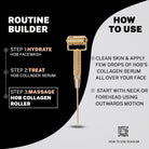 House Of Beauty India Face Tools Gold Collagen Roller (1 piece) Face Yoga gym Vibhuti Arora facegym Jade roller Guasha skingym Guasha Teacher Training Learn Yoga certified FaceTools Make up Anti ageing Gold Collagen Roller (1 piece)