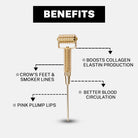 House Of Beauty India Face Tools Gold Collagen Roller (1 piece) Face Yoga gym Vibhuti Arora facegym Jade roller Guasha skingym Guasha Teacher Training Learn Yoga certified FaceTools Make up Anti ageing Gold Collagen Roller (1 piece)