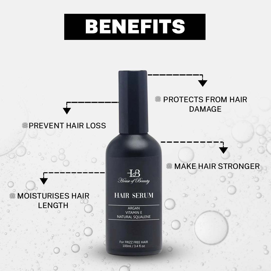 House Of Beauty India Hair Care Hair Serum for Dry, Frizzy & Dull Hair (100ml) Face Yoga gym Vibhuti Arora facegym Jade roller Guasha skingym Guasha Teacher Training Learn Yoga certified FaceTools Make up Anti ageing Hair Serum for Dry, Frizzy & Dull Hair (100ml)