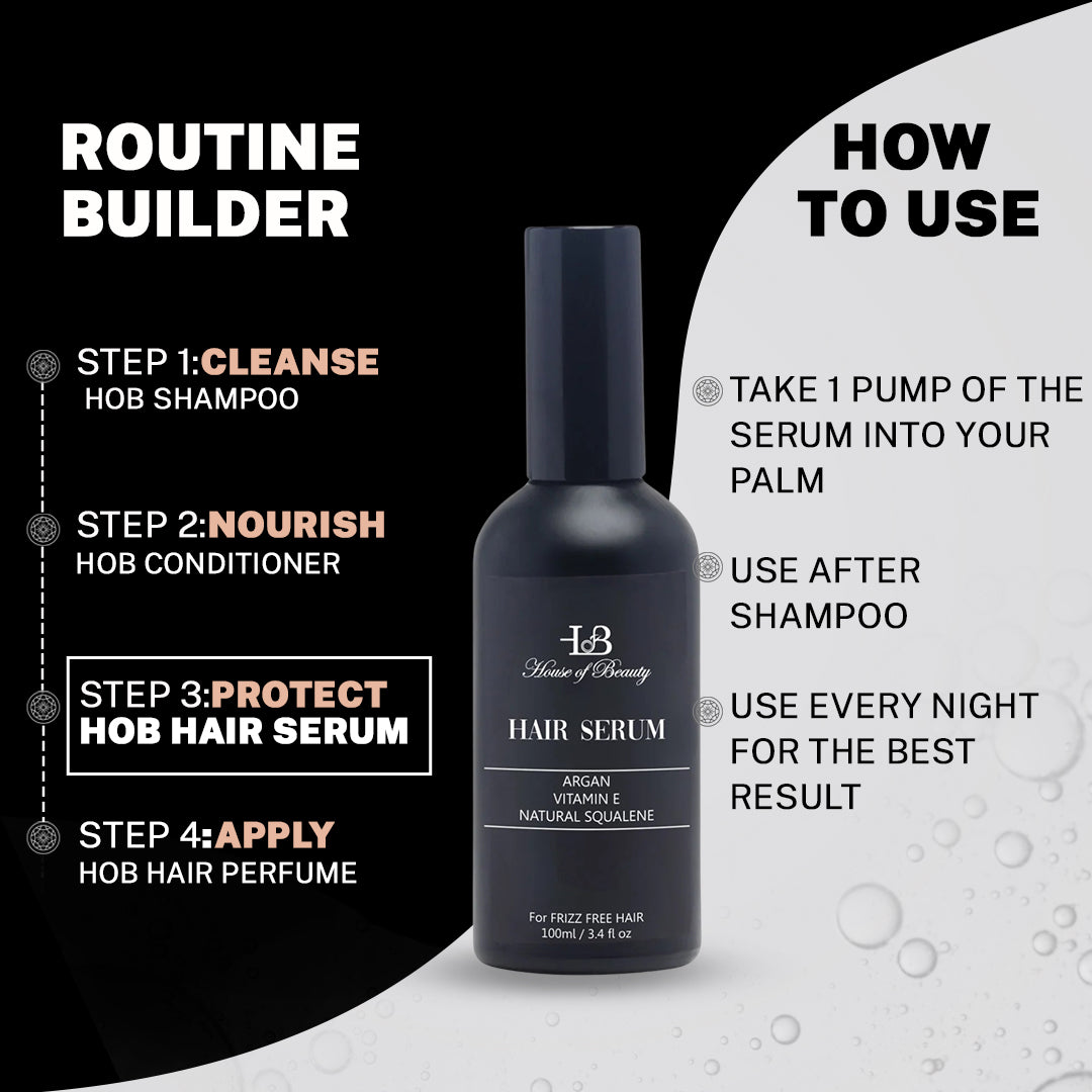 House Of Beauty India Hair Care Hair Serum for Dry, Frizzy & Dull Hair (100ml) Face Yoga gym Vibhuti Arora facegym Jade roller Guasha skingym Guasha Teacher Training Learn Yoga certified FaceTools Make up Anti ageing Hair Serum for Dry, Frizzy & Dull Hair (100ml)