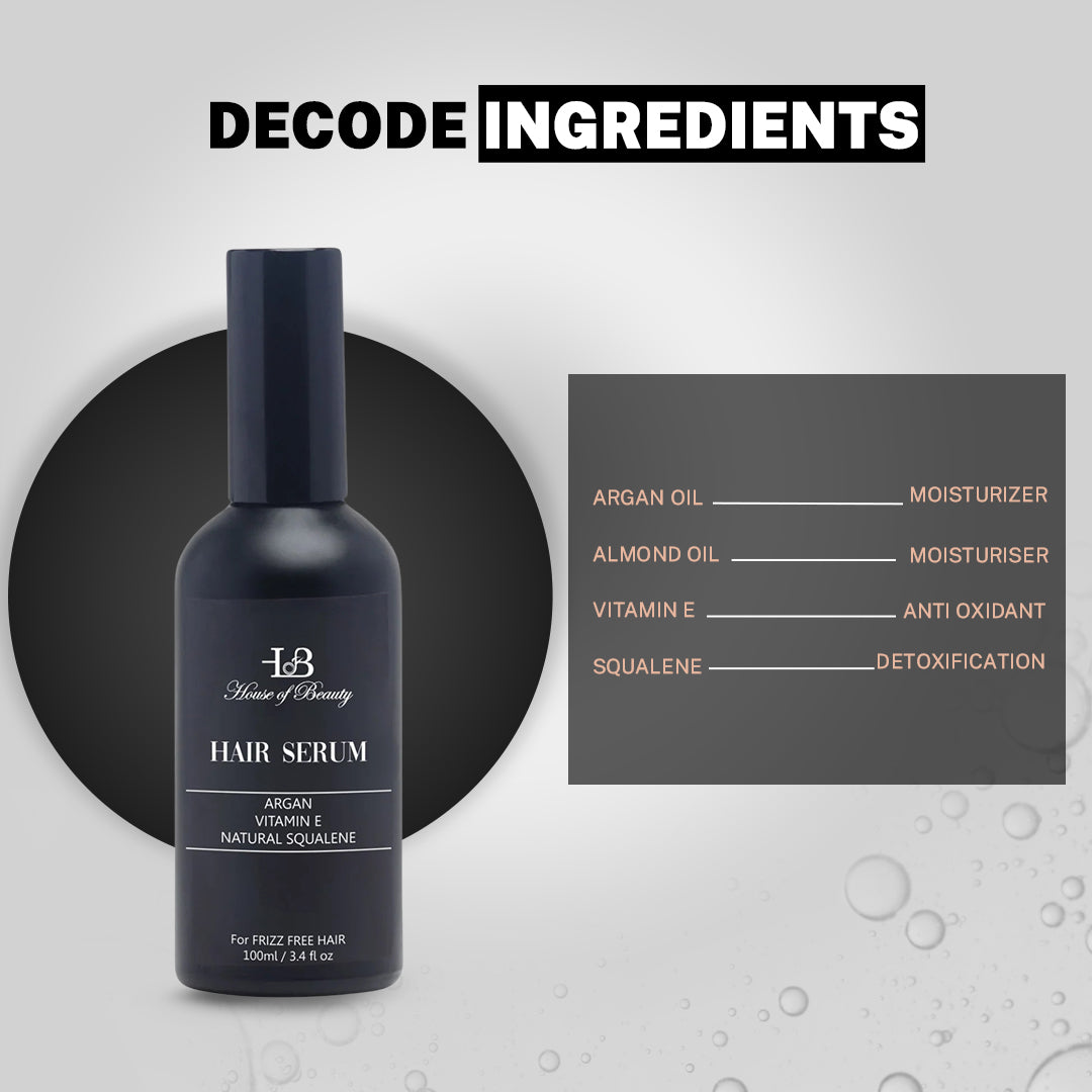 House Of Beauty India Hair Care Hair Serum for Dry, Frizzy & Dull Hair (100ml) Face Yoga gym Vibhuti Arora facegym Jade roller Guasha skingym Guasha Teacher Training Learn Yoga certified FaceTools Make up Anti ageing Hair Serum for Dry, Frizzy & Dull Hair (100ml)