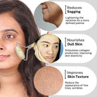 House Of Beauty India Face Tools Jade Roller (1 piece) Face Yoga gym Vibhuti Arora facegym Jade roller Guasha skingym Guasha Teacher Training Learn Yoga certified FaceTools Make up Anti ageing Jade Roller (1 piece)