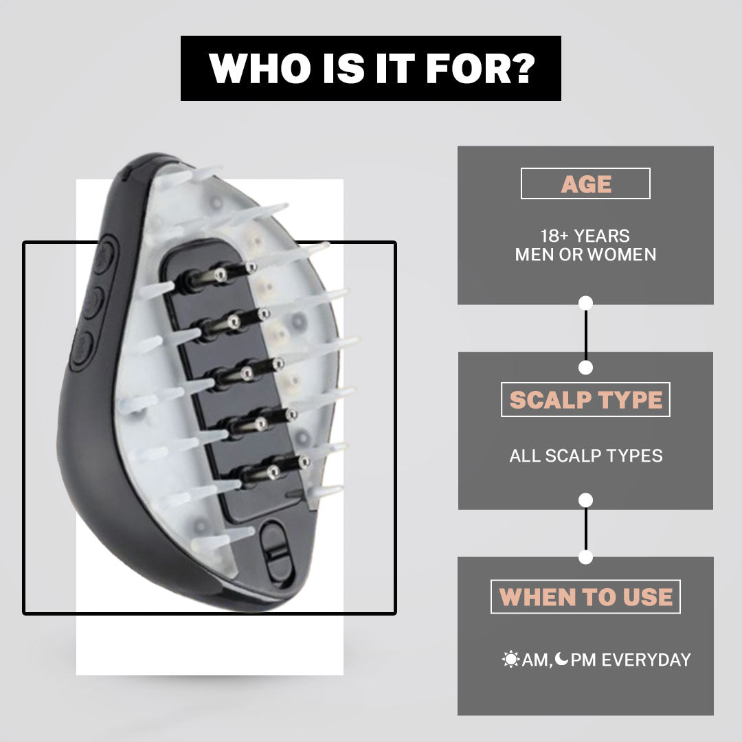 Led photon hair comb brush with red & blue light treatment for scalp, dandruff and hair growth treatment
Reduce hairfall at home with Hair tool and red light treatment affordable, trending cutting hair tool for scalp health. Blue and Red light combo better than Vega, Wahl, Agaro, and Havells, it’s perfect for addressing issues like hair thinning, dandruff, and dullness.Search trends such as "best LED hair growth massager in India," "scalp massager with light therapy," and "tools to reduce hair fall.