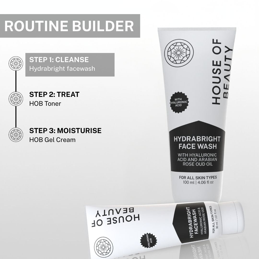 Hydrabright Facewash Skincare Routine – Cleanse, Treat, Moisturise