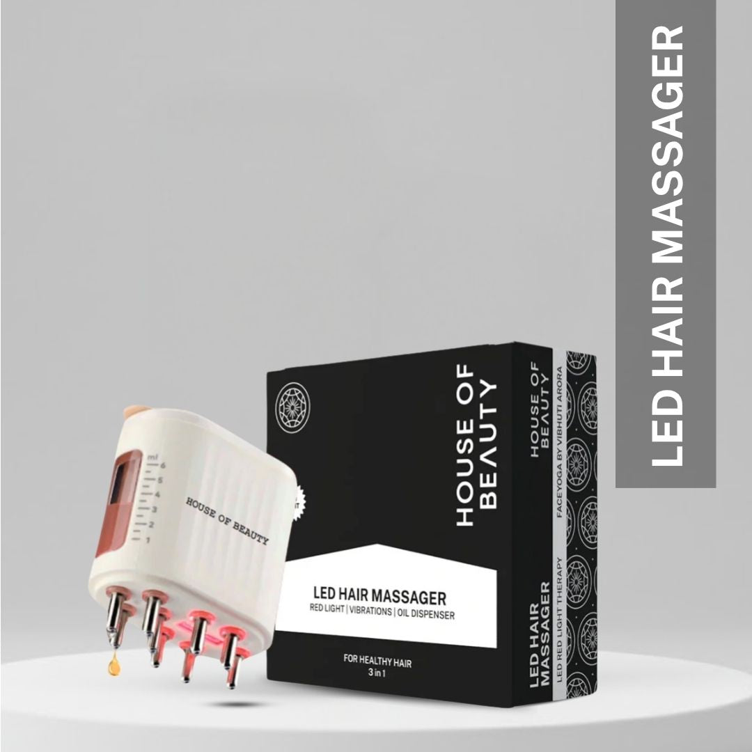 led hair massager with red light therapy oil dispenser for scalp massage hair growth and hair fall control