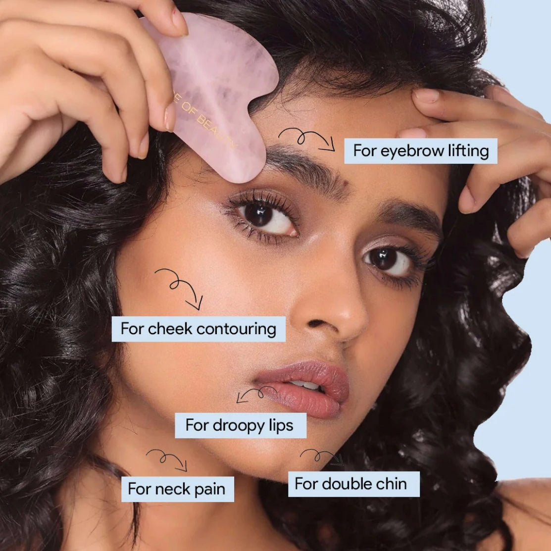 Model 1 using our product Rose Quartz Gausha