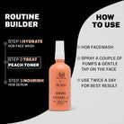 House Of Beauty India Skin Care Peach + Jojoba Toner - All skin type Face Yoga gym Vibhuti Arora facegym Jade roller Guasha skingym Guasha Teacher Training Learn Yoga certified FaceTools Make up Anti ageing Peach + Jojoba Toner - All skin type