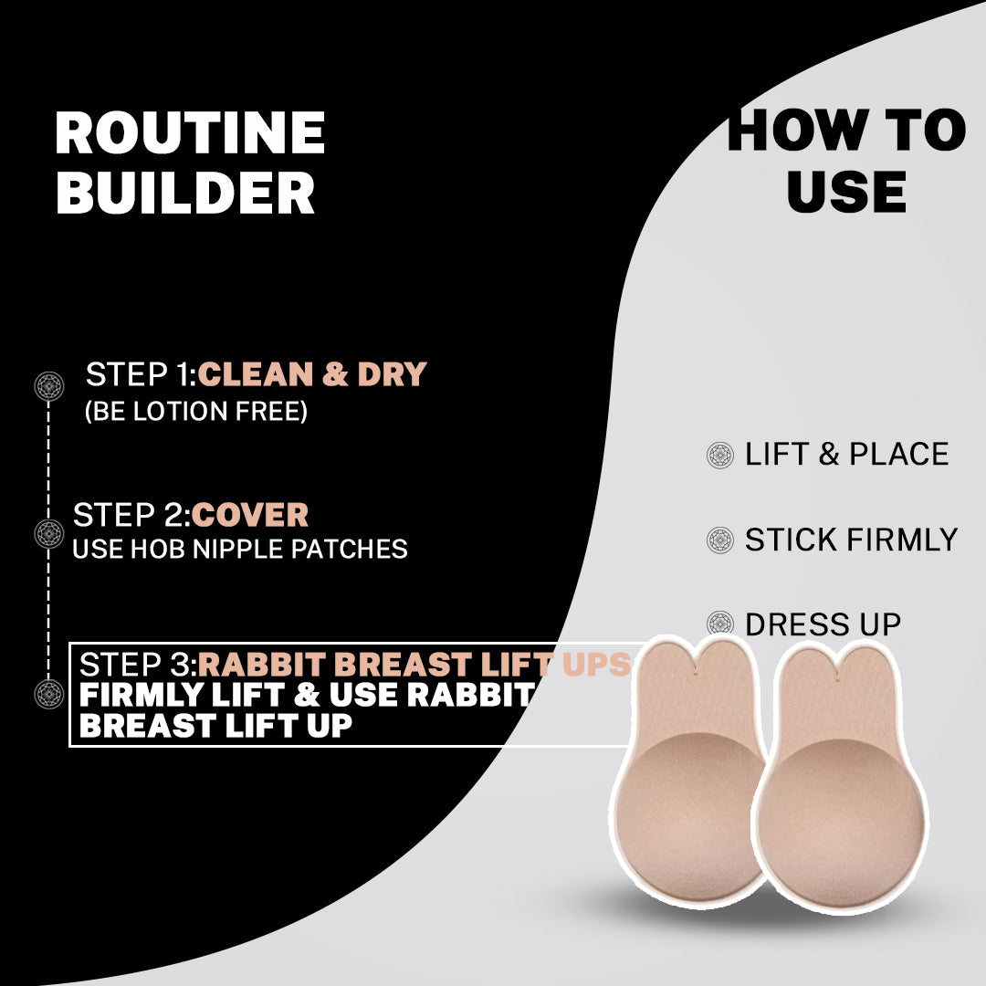 House Of Beauty India Body Care Rabbit Breast Lifts Ups (Bra) Face Yoga gym Vibhuti Arora facegym Jade roller Guasha skingym Guasha Teacher Training Learn Yoga certified FaceTools Make up Anti ageing Rabbit Breast Lifts Ups (Bra)