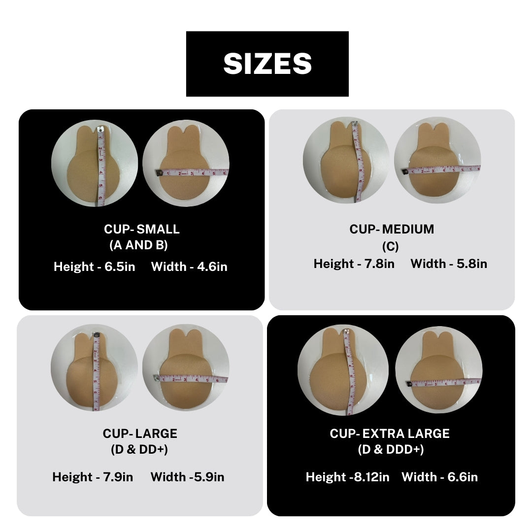 all the size from a cups to DDD