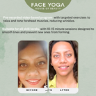 How to reduce forehead lines with face yoga by Vibhuti Arora videos online learning