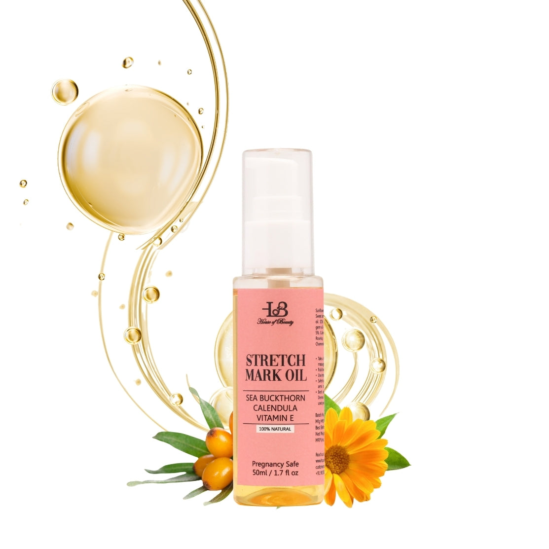 copy - maine poduct image of stretch marks oil - old product image