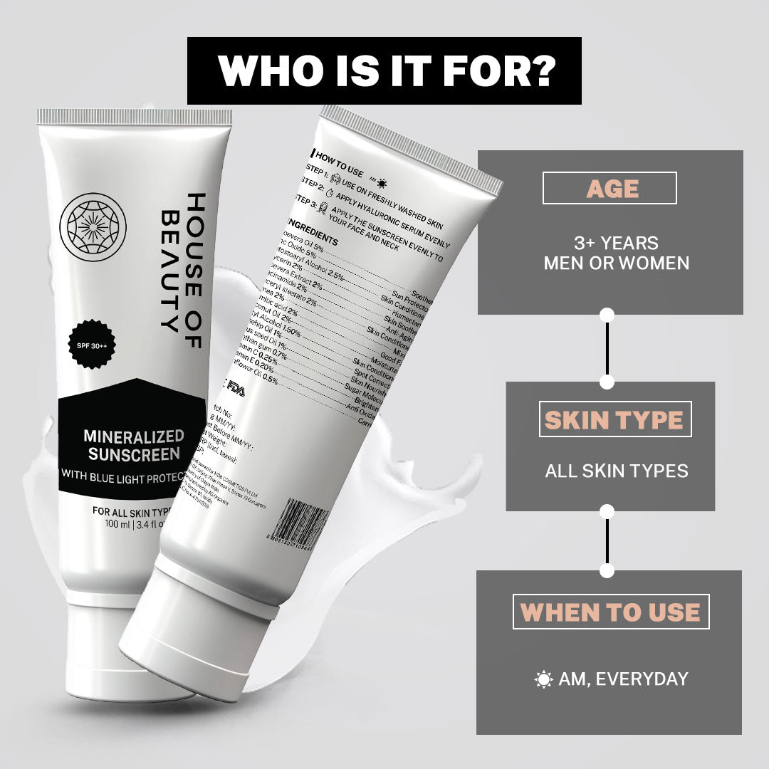Buy best affordable dermat approved mineral natural sunscreen for indian skin to protect from darkening, pigmentation and sun damage. Better than most brands likeLotus Herbals, Mamaearth, Lakmé Sun Expert, Neutrogena, and Minimalist, they combine powerful actives like zinc oxide, titanium dioxide, and niacinamide to provide broad-spectrum SPF 50+ protection against UVA and UVB rays. Whether you're searching for "matte finish sunscreens," "best sunscreens for oily skin in India," or "waterproof sunscreen.