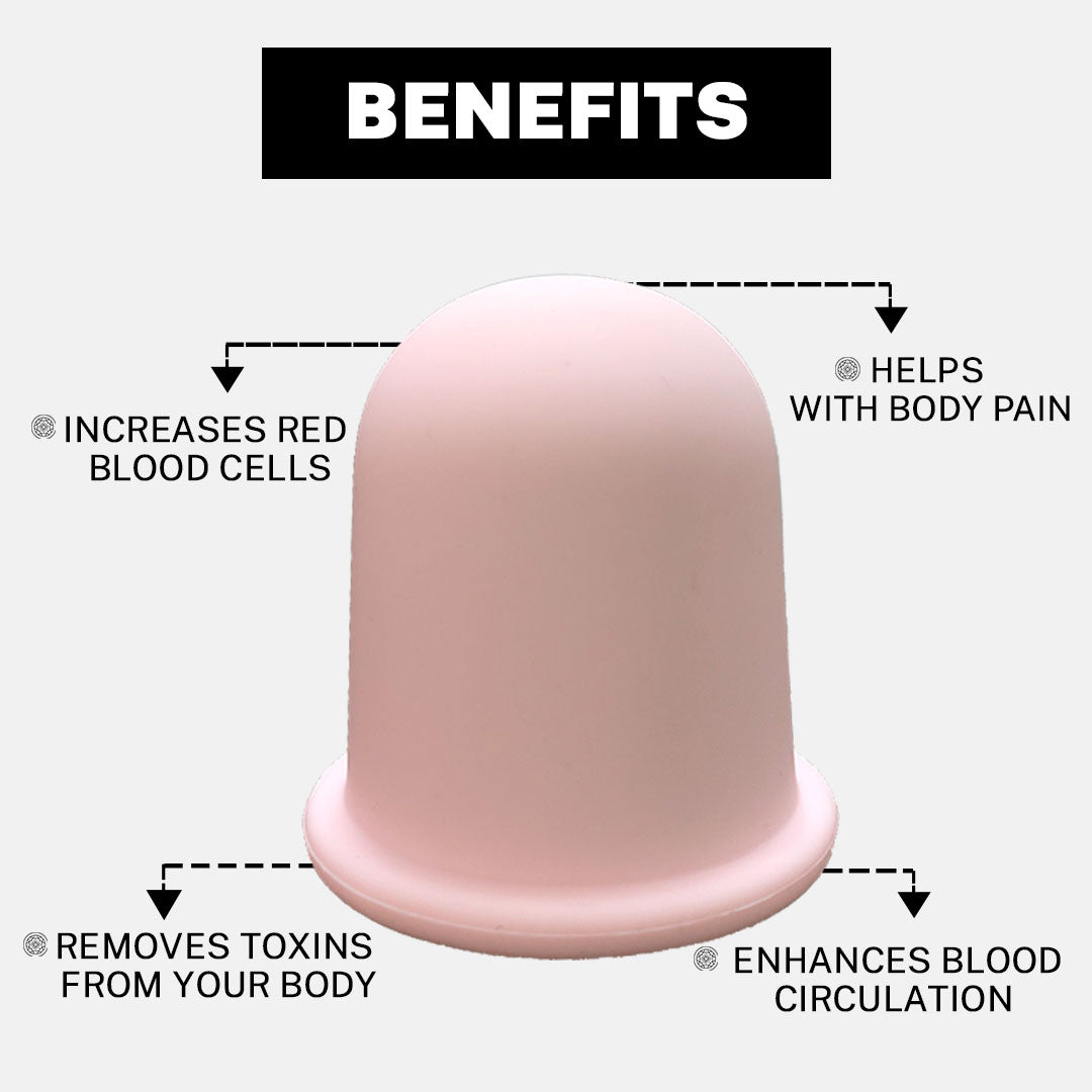 House Of Beauty India Skin Care Body Cup Kit (3 pieces) Face Yoga gym Vibhuti Arora facegym Jade roller Guasha skingym Guasha Teacher Training Learn Yoga certified FaceTools Make up Anti ageing Body Cup Kit (3 pieces)