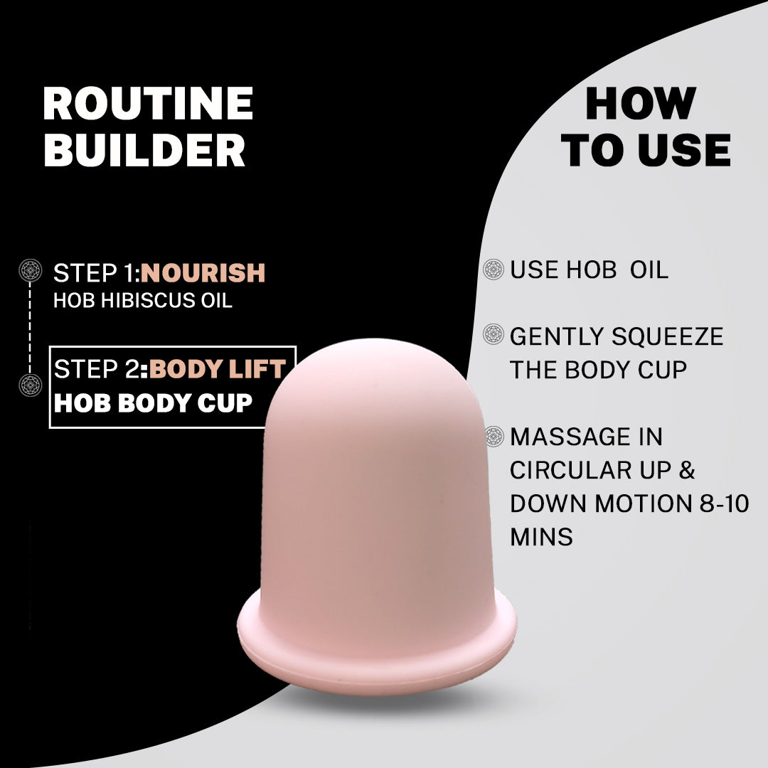 House Of Beauty India Skin Care Body Cup Kit (3 pieces) Face Yoga gym Vibhuti Arora facegym Jade roller Guasha skingym Guasha Teacher Training Learn Yoga certified FaceTools Make up Anti ageing Body Cup Kit (3 pieces)