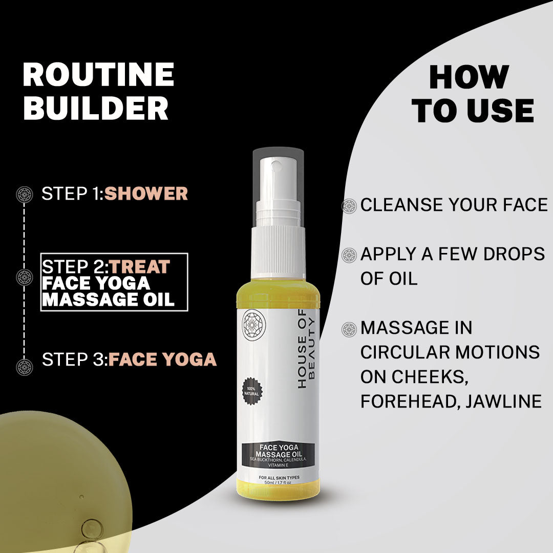 How to use Face yoga massage Oil