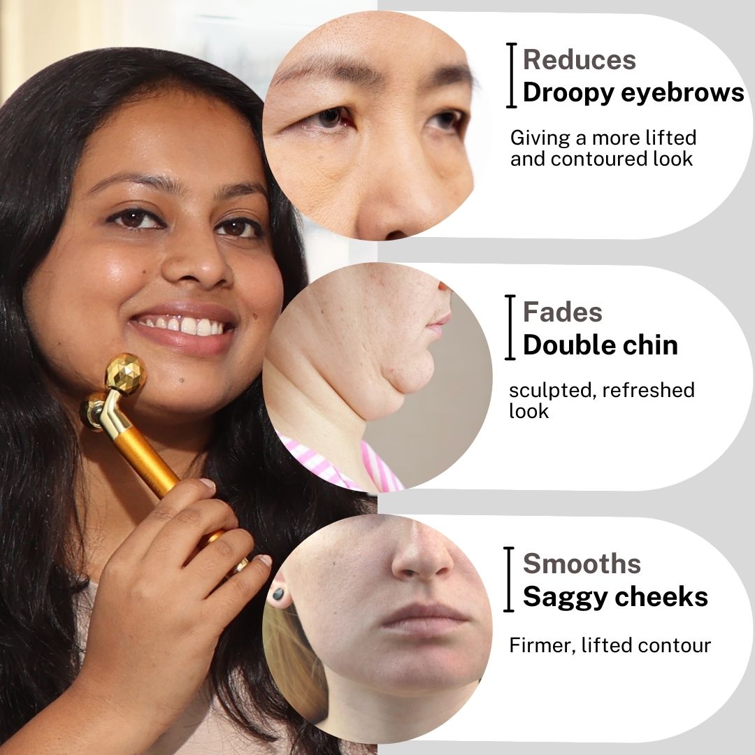 House of Beauty India as Seen on Shark Tank India Face Tools 3D Face Massager (1 piece) Face Yoga gym Vibhuti Arora facegym Jade roller Guasha skingym Guasha Teacher Training Learn Yoga certified FaceTools Make up Anti ageing 3D Face Massager (1 piece)