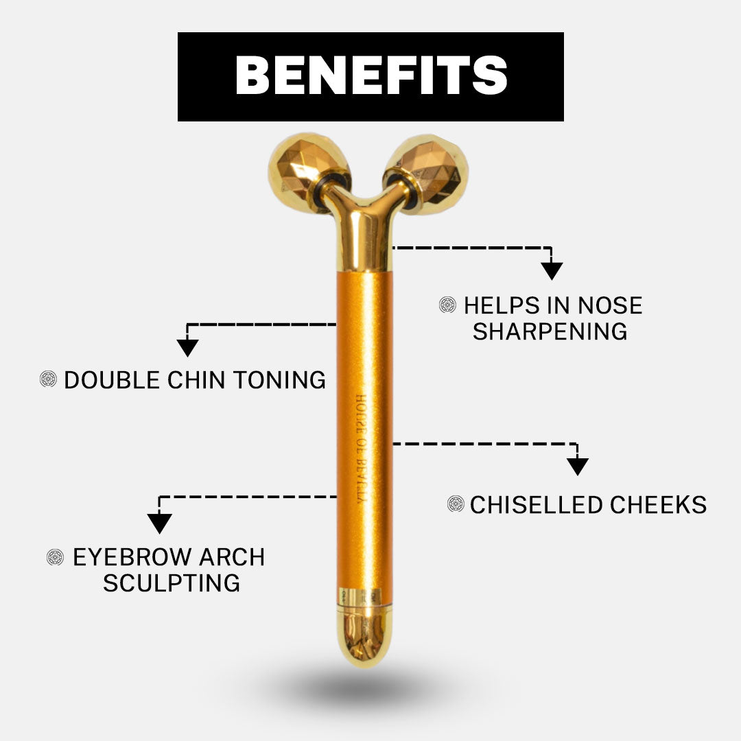 House of Beauty India as Seen on Shark Tank India Face Tools 3D Face Massager (1 piece) Face Yoga gym Vibhuti Arora facegym Jade roller Guasha skingym Guasha Teacher Training Learn Yoga certified FaceTools Make up Anti ageing 3D Face Massager (1 piece)