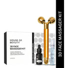House Of Beauty India Body Tools 3D Face Massager Kit (3 Pieces) Face Yoga gym Vibhuti Arora facegym Jade roller Guasha skingym Guasha Teacher Training Learn Yoga certified FaceTools Make up Anti ageing 3D Face Massager Kit (3 Pieces)