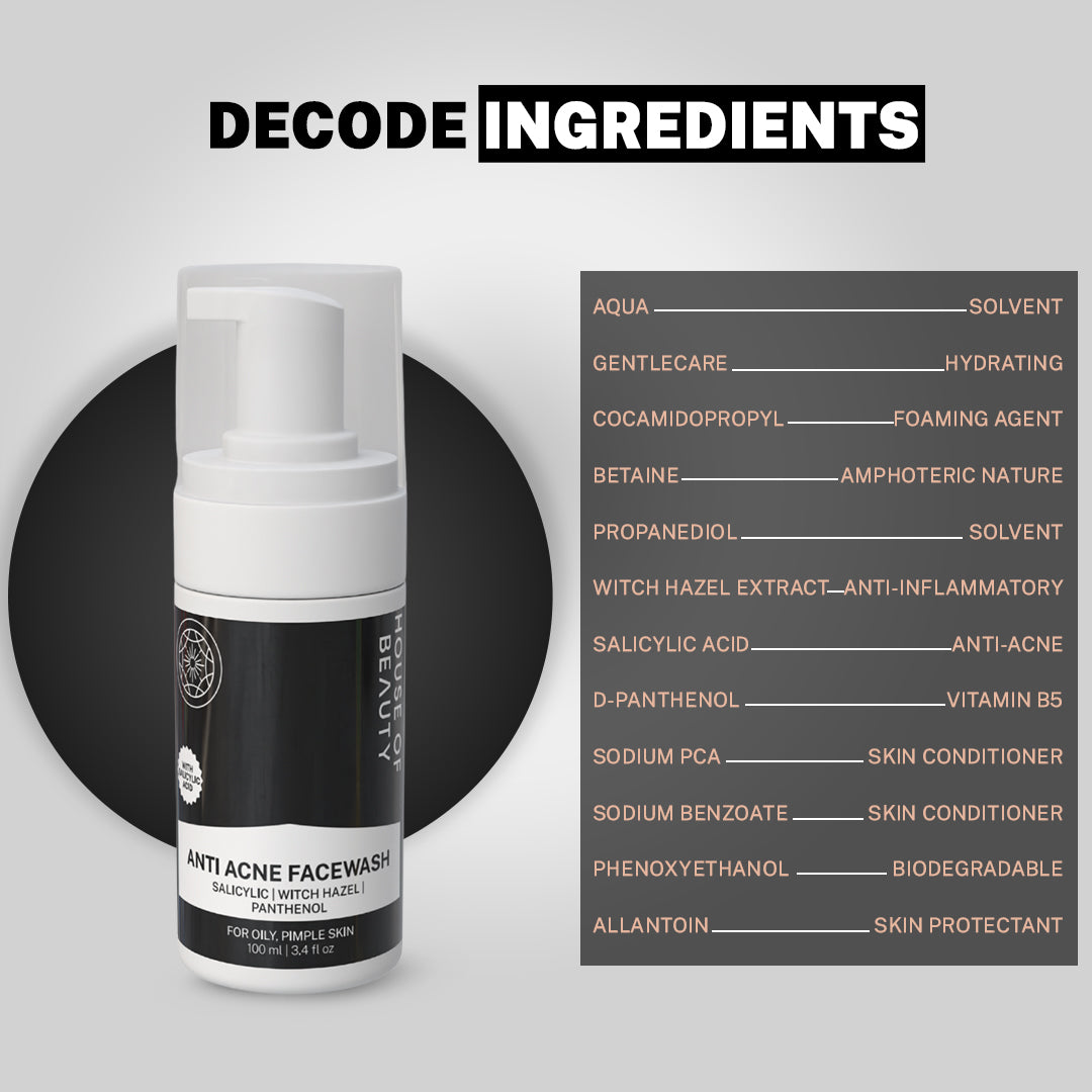 House of Beauty India Foam Face Wash