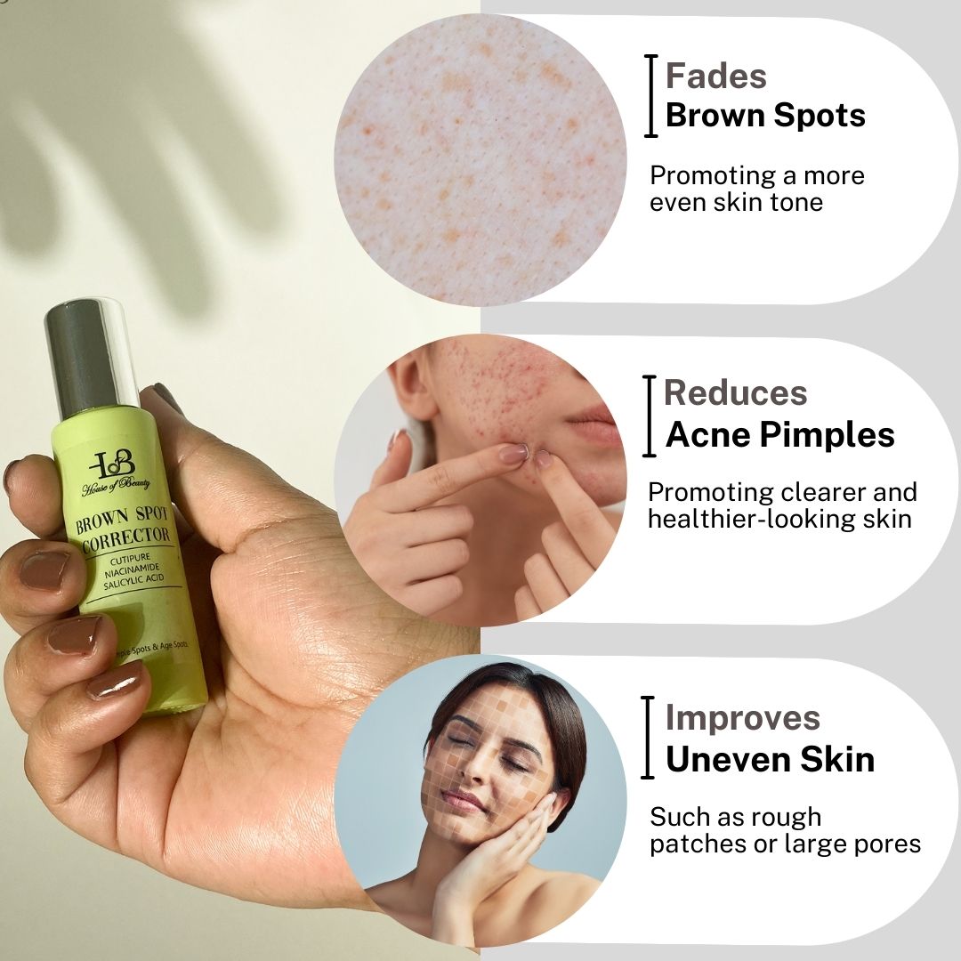 House Of Beauty India Skin Care Brown Spot Corrector (15ml) Face Yoga gym Vibhuti Arora facegym Jade roller Guasha skingym Guasha Teacher Training Learn Yoga certified FaceTools Make up Anti ageing Brown Spot Corrector (15ml)