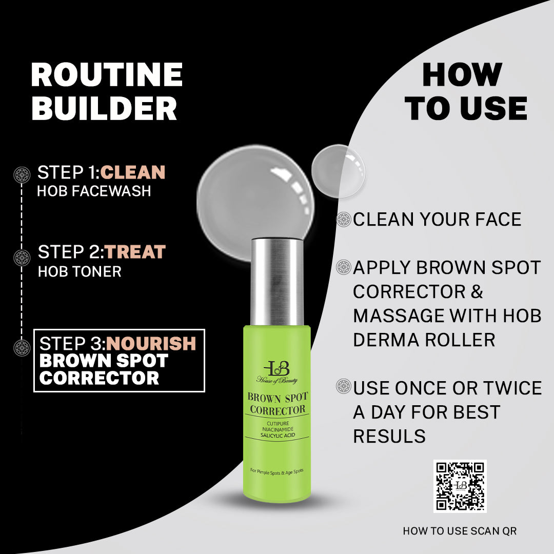 House Of Beauty India Skin Care Brown Spot Corrector (15ml) Face Yoga gym Vibhuti Arora facegym Jade roller Guasha skingym Guasha Teacher Training Learn Yoga certified FaceTools Make up Anti ageing Brown Spot Corrector (15ml)