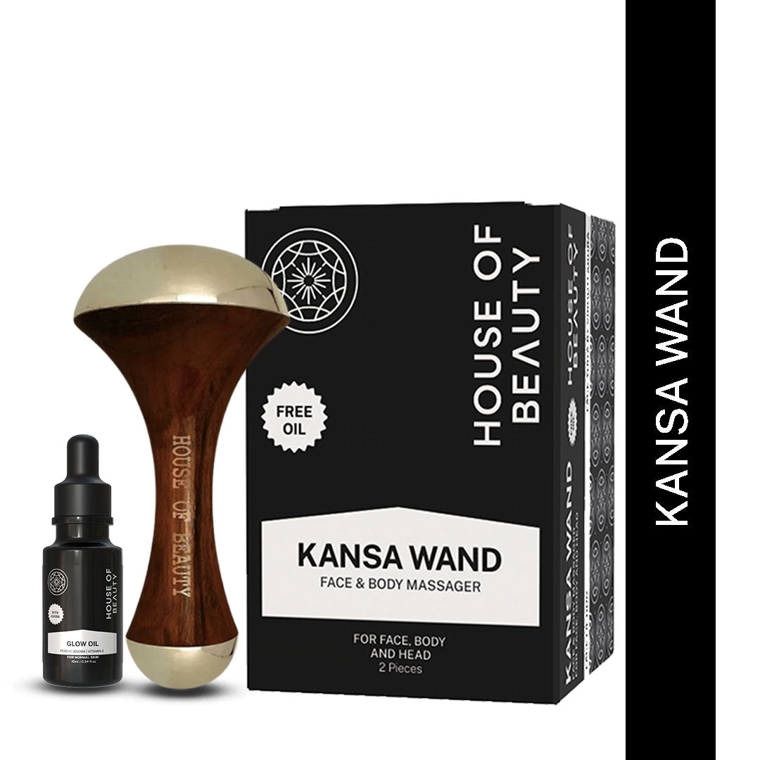 House of Beauty India as Seen on Shark Tank India Kansa Wand House Of Beauty India Face Tools Kansa Wand (For Face & Body 2 pieces) Face Yoga gym Vibhuti Arora facegym Jade roller Guasha skingym Guasha Teacher Training Learn Yoga certified FaceTools Make up Anti ageing Kansa Wand (For Face & Body 2 pieces)