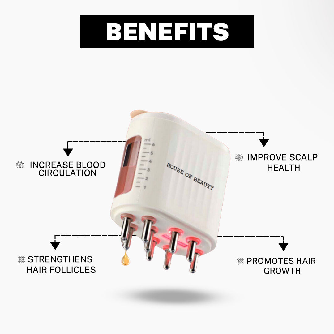 Reduce hairfall at home with Hair tool and red light treatment affordable, trending cutting hair tool for scalp health. Blue and Red light combo better than Vega, Wahl, Agaro, and Havells, it’s perfect for addressing issues like hair thinning, dandruff, and dullness.Search trends such as "best LED hair growth massager in India," "scalp massager with light therapy," and "tools to reduce hair fall naturally" make this product a viral favorite among haircare enthusiasts.