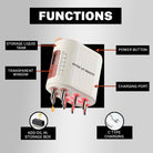 LEd hair massager that targets images of balding scalp in med and women, receding hairline and hairfall