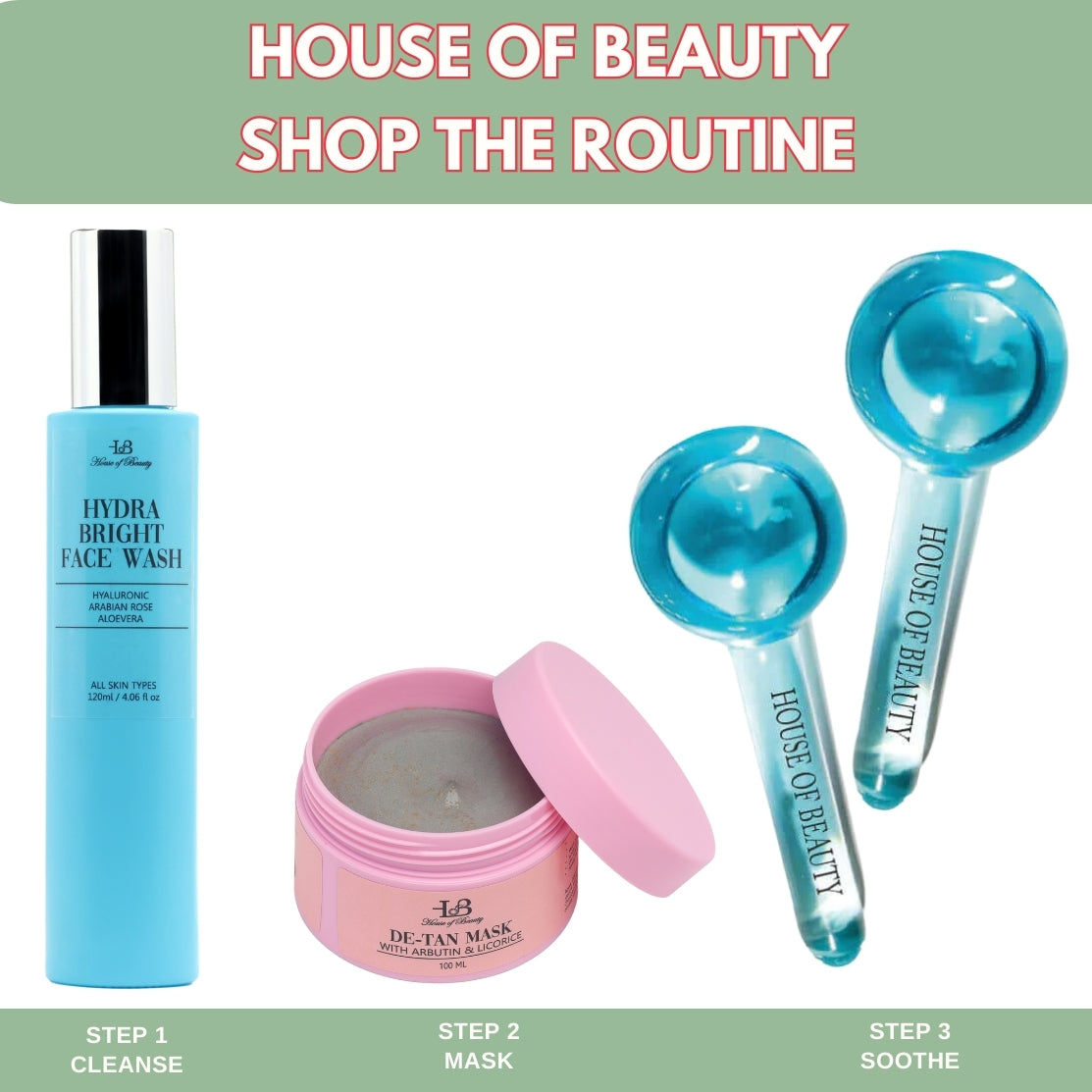shop by routine Blue ice globes