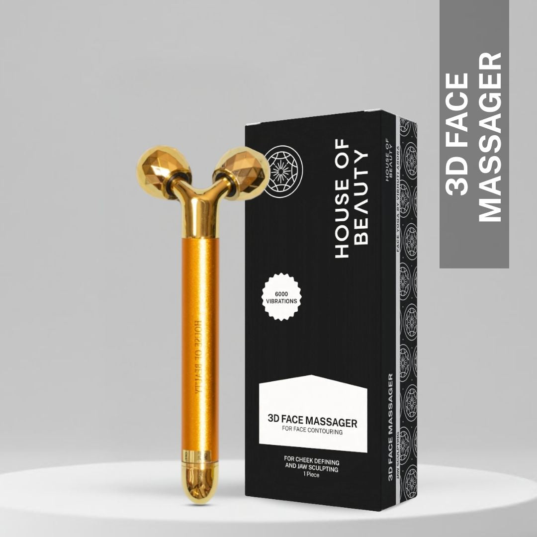 3D face massager tool for face lifting, skin tightening and contouring with vibration technology for jawline and cheek sculpting