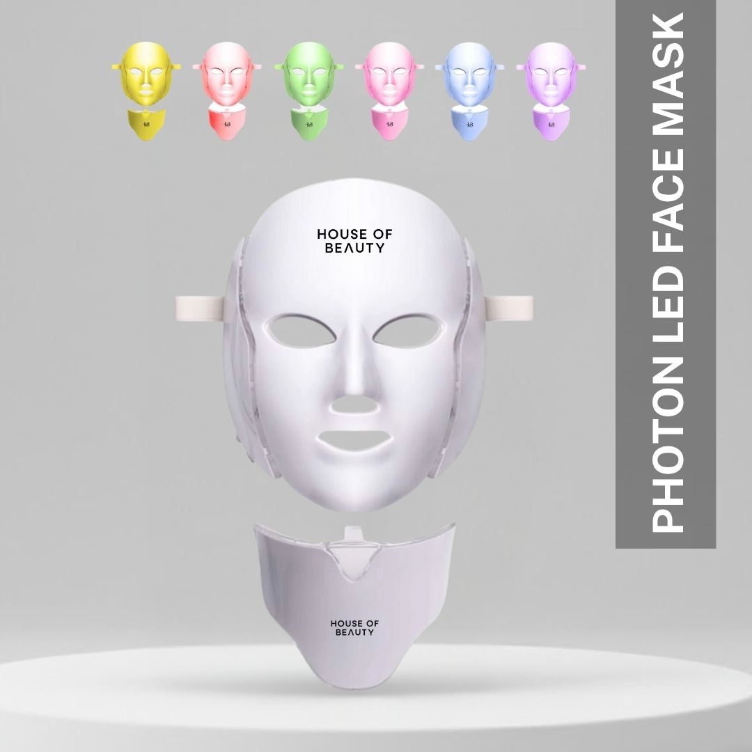7 Colour Photon LED Mask Red Light Therapy Anti ageing & Skin ...