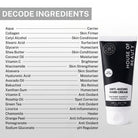 Ingredient list of House of Beauty Anti-Ageing Hand Cream featuring collagen, niacinamide, hyaluronic acid, bakuchiol, shea butter, vitamin C, vitamin E, aloe vera, and botanical extracts.
