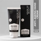 House of Beauty Anti-Ageing Hand Cream 50ml with peptides, shea butter, avocado oil, aloe vera, and vitamin E for soft, youthful-looking hands.