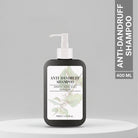 Anti dandruff shampoo with keratin and acetic acid for scalp care, reducing flakes and itchiness, 400ml bottle