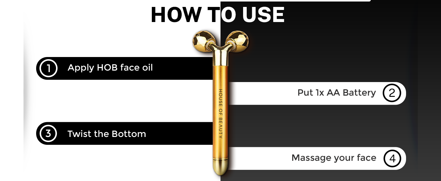 A+ house of beauty 3d Massager How to Use